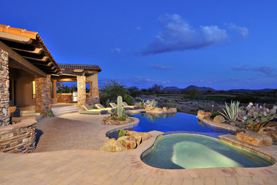 Inspiration for a southwestern pool remodel in Phoenix