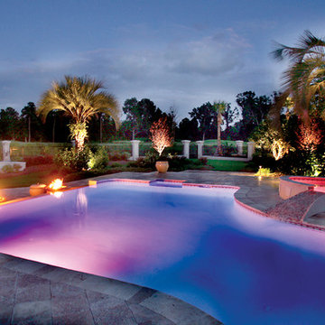 Pool & Spa with Fire Bowl