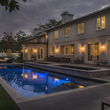 Pool & Spa with LED Lighting