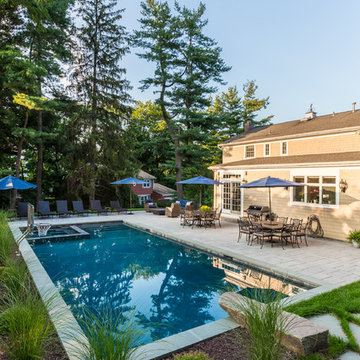 Pool & Spa with Natural Stone Diving Board