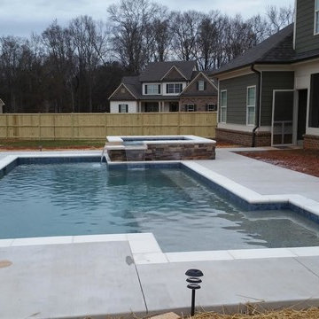 Pool & Spa with Water Feature