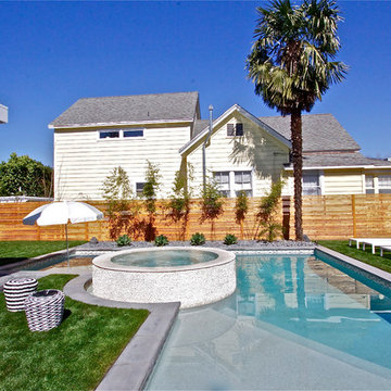 Pool and Waterfall Spa