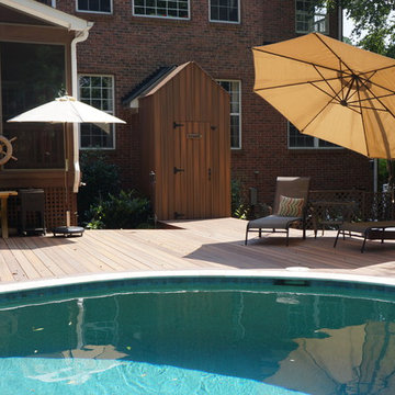 Pool Deck & Outhouse