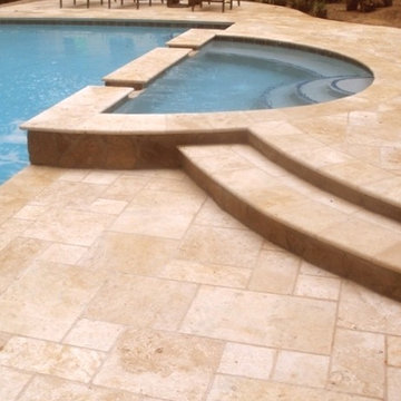 Pool Deck and Steps in Authentic Durango Ancient Sol™