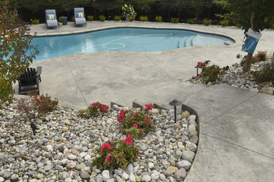 Example of a concrete pool design in Baltimore