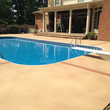 Pool Decks with Customer Colorseal