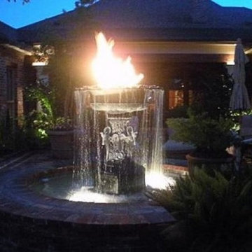 Pool Fire Features Dallas
