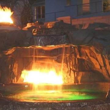 Pool Fire Features Miami
