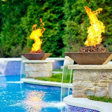 Pool Fire Features Miami