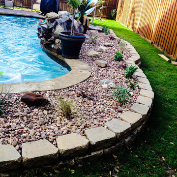 Pool Flowerbed Install
