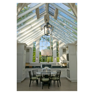 Pool House Conservatory Kitchen - Traditional - Swimming Pool & Hot Tub ...