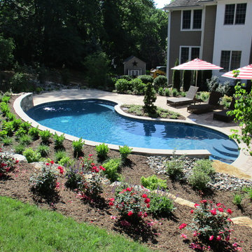 Pool, patio and landscape project  in Chester NJ