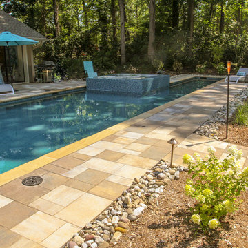 Pool patio and outdoor living space