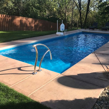 Pool Remodel with Retractable Pool Cover