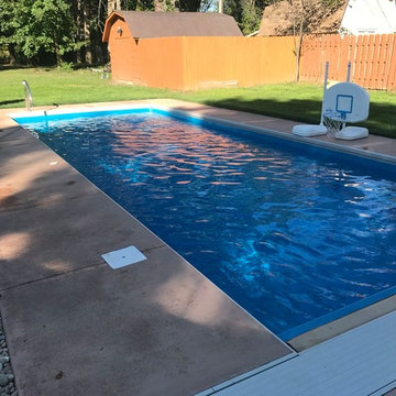 Pool Remodel with Retractable Pool Cover