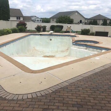 Pool Renovation including tile, coping, & finish in Northampton