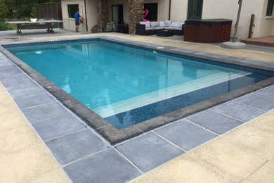 Pool renovation with platform