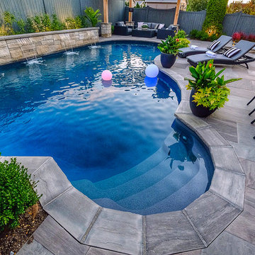 Pool restoration and in-ground spa