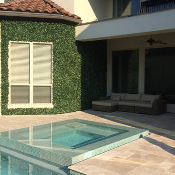 Pool Seating | Vertical Garden Wall | Artificial Hedge Panels