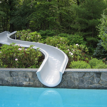 Pool Slide on hillside