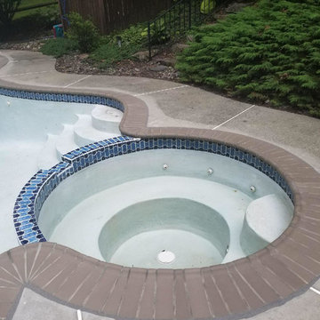 Pool tile and coping renovation in East Greenville, PA