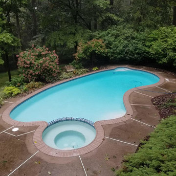 Pool tile and coping renovation in East Greenville, PA