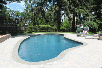 Pool Tile, Coping, Plaster and Cambridge Paver Patio