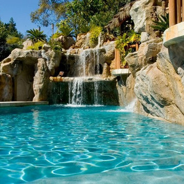 Pool waterfalls
