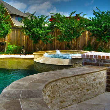 Pool with Eclectic Garden