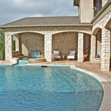 Pool with Hot Tub