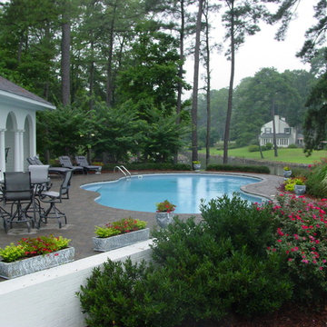 Pool with Patio and Landscaping