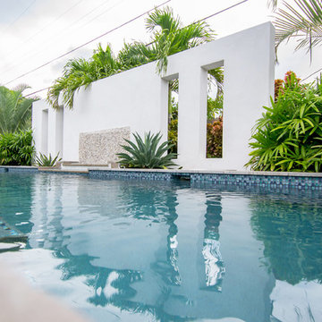 Pool with Privacy Wall