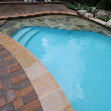Pool with wading area