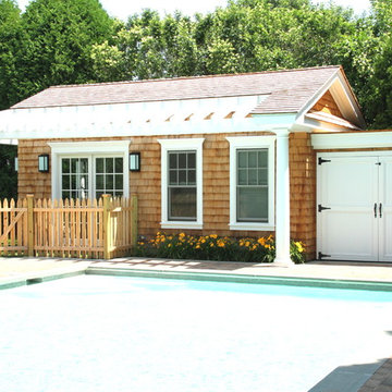 Poolhouse with the Pool Equiptment shed Attached