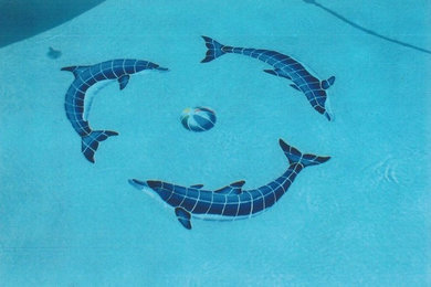 Esempio di una piscina tradizionale