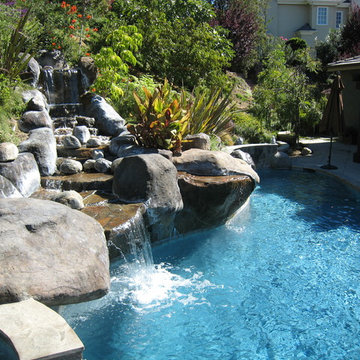 pools, bbq, spa, ponds, water features, hardscapes, firepits, custom