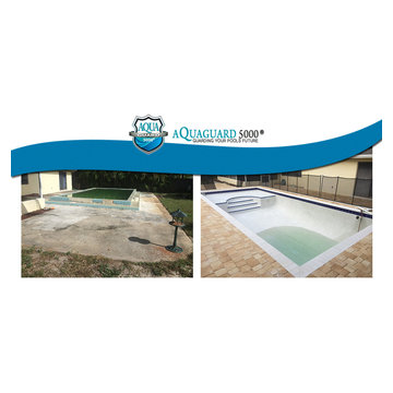 Pools, before and after Aquaguard 5000