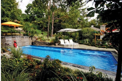 Inspiration for a tropical pool remodel in Kansas City