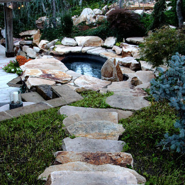 Stairs To Hot Tub
