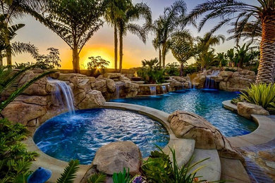 Tuscan pool photo in Orange County