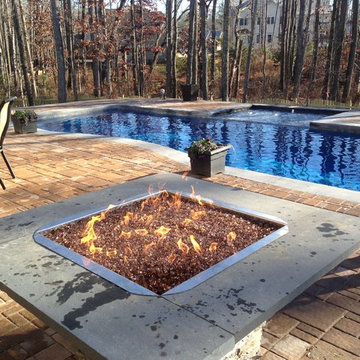 Poolside Fire Table