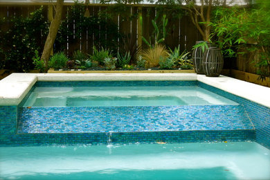 Photo of a contemporary swimming pool in Houston.