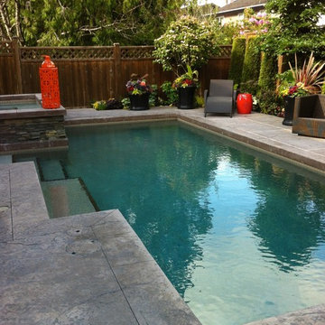 Poolside Patio and Containers