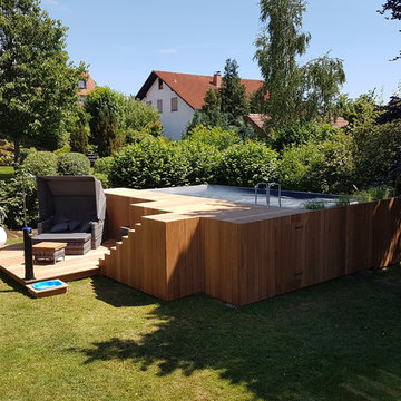 Poolverkleidung aus Bankirai