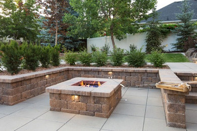 Example of a minimalist patio design in Salt Lake City