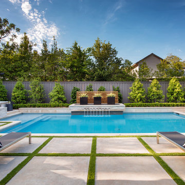 Preston Hollow Modern Pool + Outdoor Living