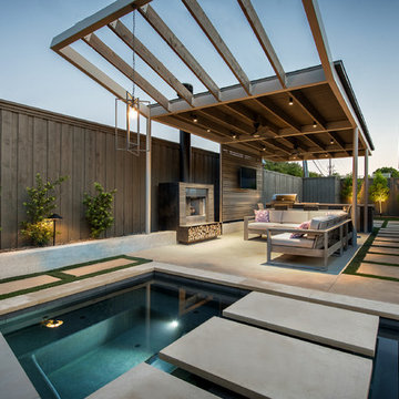 Prestonwood Modern Angular Pool + Cabana
