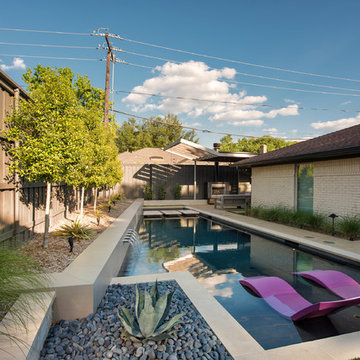 Prestonwood Modern Angular Pool + Cabana
