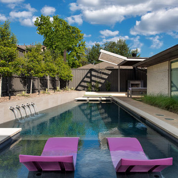 Prestonwood Modern Angular Pool + Cabana