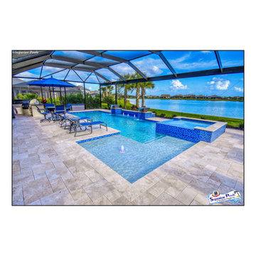 (Price-Garczynski) ESTERO, FL Superior Pools Custom Luxury Swimming Pool/Spa.